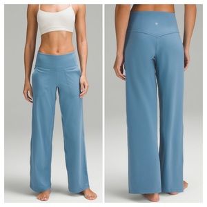 lululemon Align High-Rise Wide-Leg Pant 31" Utility Blue NWT size 6